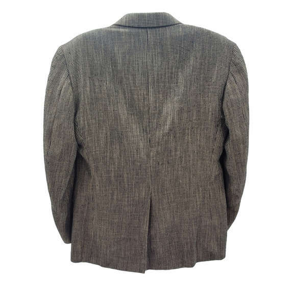 Host Pick Union Made Evan Picone Wool Check Two Button Vintage Blazer Jacket - Picture 3 of 10